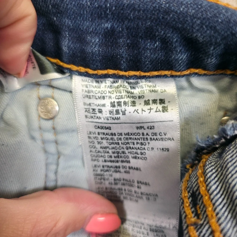 Levis 502 Jeans 32x30 Blue Taper Fit Medium‎ Wash Stretch Denim Classic 32x27
